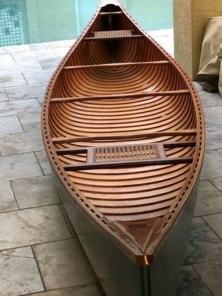 Vintage Wood Canoe - Atkinson Traveler - - 17.  5 feet 4