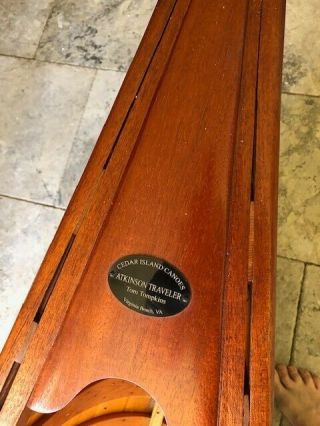 Vintage Wood Canoe - Atkinson Traveler - - 17.  5 feet 5