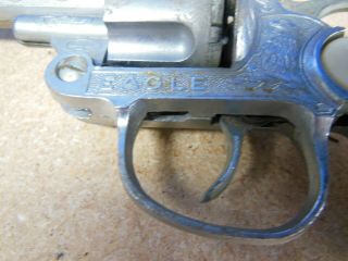 Vintage Eagle Cap Gun Metal Pistol Revolver 2