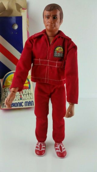 Vintage 1975 No 65000 The Six Million Dollar Man Action Figure w/ Box Kenner 2