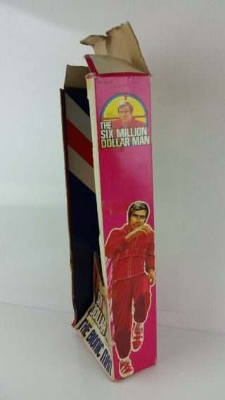Vintage 1975 No 65000 The Six Million Dollar Man Action Figure w/ Box Kenner 7