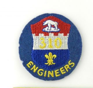 United States Us Army 310 Engineers Patch Military Badge T70g7