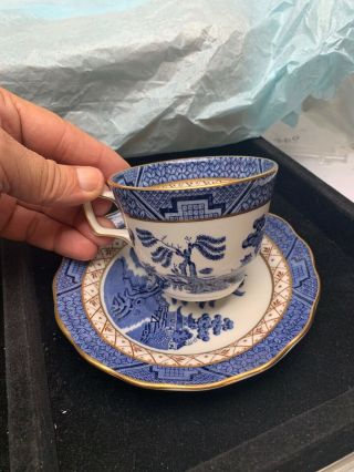 vintage royal doulton booths real old willow tea cup and Saucer SN 014 3