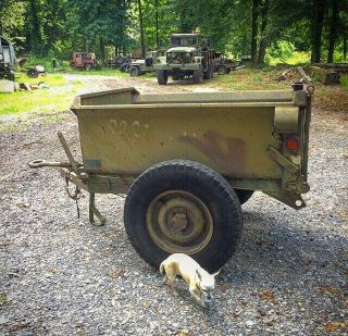 Wwii Military Army Willys Mb Ford Gpw Converto Airborne Dump Trailer (very Rare)