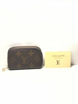 Vintage Louis Vuitton Zip Around Key Pouch - Coin Purse Brown Lv Monogram