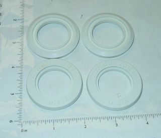Set Of 4 Tonka Whitewall Tire Insert Replacement Toy Parts Tkp - 040