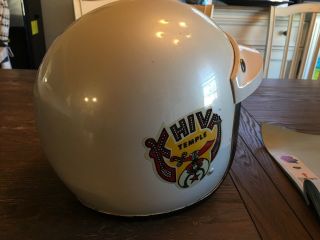 Vintage 1968 - BELL TOPTEX - motorcycle helmet - size 7 - 1/4 With Visor 4