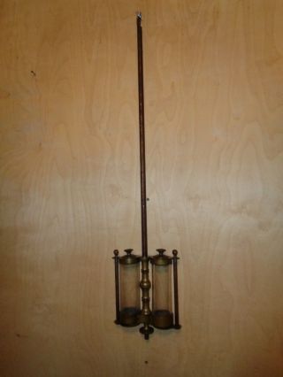 Antique - 2 Jar Mercury - Clock Pendulum - Ca.  1860 - William Bond & Sons Boston - P918