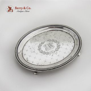 Oval Footed Tray Small Sterling Silver Caldwell And Co 1890