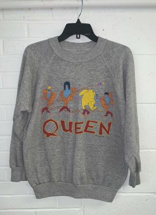 Vintage Queen 1986 The Magic Tour Freddie Mercury Sweatshirt M/l Rare Soft Rock