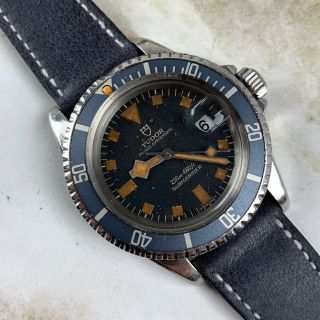 Vintage Tudor (by Rolex) Submariner Snowflake Wristwatch Ref.  9411/0 Blue Dial 3