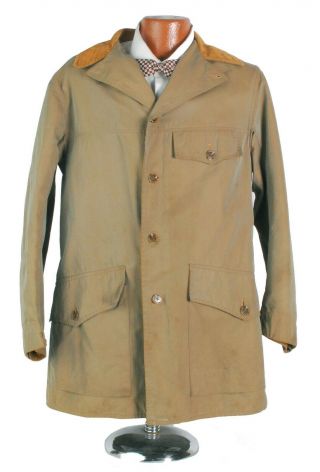 Vintage 30s 40s Burberrys For Abercrombie & Fitch Belted Back Hunting Jacket