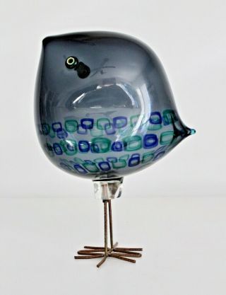 Alessandro Pianon Vistosi Pulcini Vtg Mid Century Modern Murano Glass Bird Italy 3