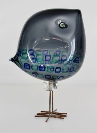 Alessandro Pianon Vistosi Pulcini Vtg Mid Century Modern Murano Glass Bird Italy 6