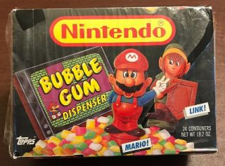 24 Vintage 1989 Topps Nintendo Mario Zelda Bubble Gum Candy Suspensors