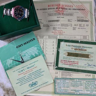 Vintage Rolex GMT - Master Wristwatch Ref.  1675 FULL SET MILITARY PROVENANCE NR 11