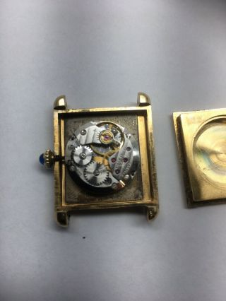 Cartier Must De Tank Vintage Gold Plated SV925 Hand winding Watch 4