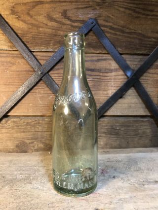 Vintage Antique Provos Bottle Salem Ma Mass Glass Blue Witch Jar