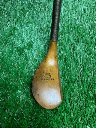 Antique Vintage R.  Forgan,  St Andrews Hickory Shaft Transitional Long Nose Wood 4