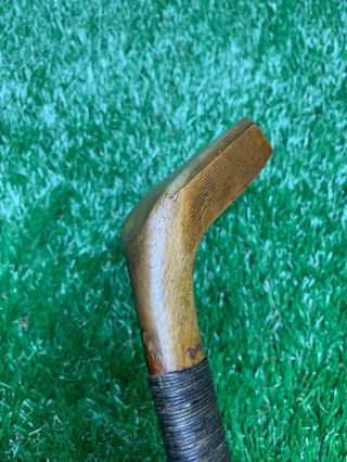 Antique Vintage R.  Forgan,  St Andrews Hickory Shaft Transitional Long Nose Wood 6