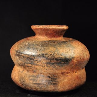 Pre - Columbian Colima Redware Double Pot with Fluted Top c.  200 BC - 200 AD 2