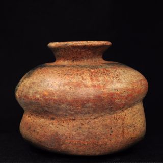 Pre - Columbian Colima Redware Double Pot with Fluted Top c.  200 BC - 200 AD 5