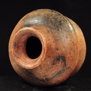 Pre - Columbian Colima Redware Double Pot with Fluted Top c.  200 BC - 200 AD 7