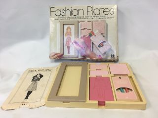 Vintage Fashion Plates By Tomy 2508 1978 Fashion Design Instructions