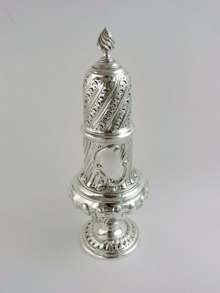 Fantastic Quality Victorian Silver Sugar Castor London 1891 Thomas Bradbury 231g