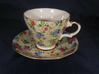 Vintage Lefton China Hand Painted Tea Cup And Saucer,  Numbered 2119 - M18