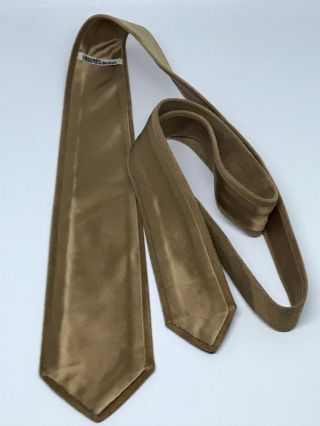 Rare Vintage Hermes Paris Suede Tie Made In France