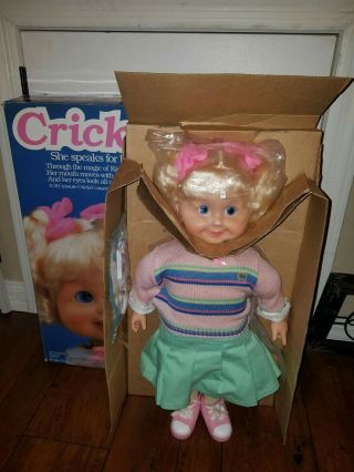1984 Cricket Doll,  Nib Storybook,  Cassette Mib