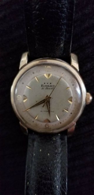 Baylor Vintage Wrist Watch 14k 14kt Karat Swiss automatic 30 Jewels 2