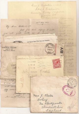 Wwi British Letters.  Killed In Action.  France 1917.  Royal Field Artillery Bef.