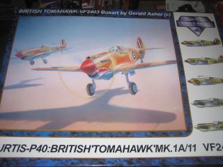 P40 Warhawk / Tomahawk 1/24 Scale,  Vintage Fighter Series Vf2403