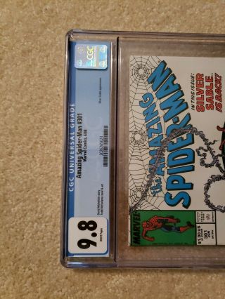 Spider - Man 301 CGC 9.  8,  perfect case Marvel Comics,  rare 2