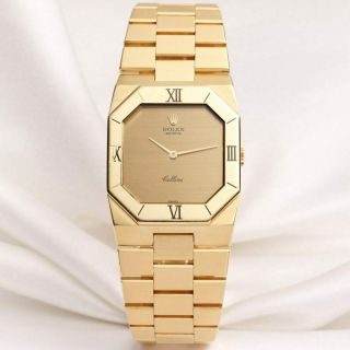 Rolex Benvenuto Cellini 4350 18K Gold Watch Extremely Rare 2