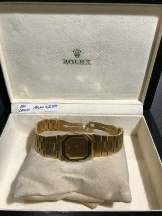 Rolex Benvenuto Cellini 4350 18K Gold Watch Extremely Rare 7