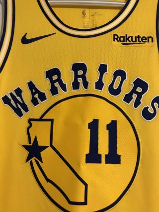 Rare Klay Thompson 2018 Warriors HWC Game Issued Jersey Steph Durant 3