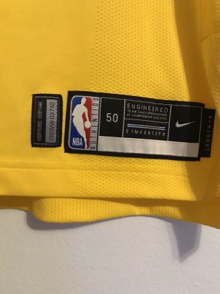 Rare Klay Thompson 2018 Warriors HWC Game Issued Jersey Steph Durant 4
