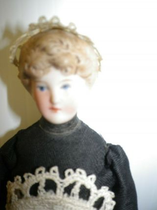 51/2  Antique German Bisque Doll House Nanny Doll 2