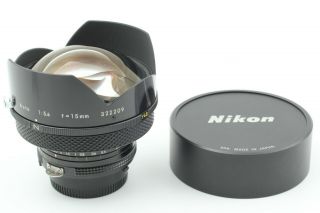 【RARE TOP MINT】 Nikon Ai 15mm F/5.  6 Auto Nikkor QD C MF Lens From Japan 533 3