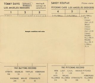 RARE - Complete 1963 Strat - O - Matic Baseball Season – Vintage Out of Pri 3