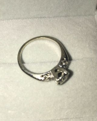Vintage 14K WG Approx.  30 DIAMOND Wedding Ring,  Illusion Setting, 6