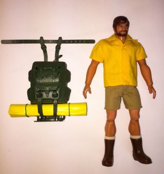 100 VTG 70s Mattel Big Jim Josh Buddy Talking Backpack Camping Pack Rescue Set 3