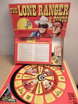 1978 Vintage " Lone Ranger & Tonto " Board Game Complete 2010 Warren Retro