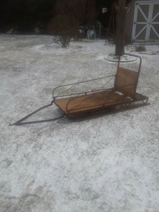 Vintage Griswold Fold A Sled,  Snowmobile,  Atv,  Utv Tow Behind Trailer,  Sled