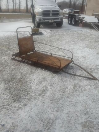 VINTAGE GRISWOLD FOLD A SLED,  SNOWMOBILE,  ATV,  UTV TOW BEHIND TRAILER,  SLED 3
