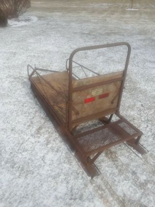 VINTAGE GRISWOLD FOLD A SLED,  SNOWMOBILE,  ATV,  UTV TOW BEHIND TRAILER,  SLED 5