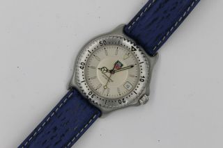 Tag Heuer Watch Mens Wi1110 Crystal Blue Leather Sel Link Silver Sports